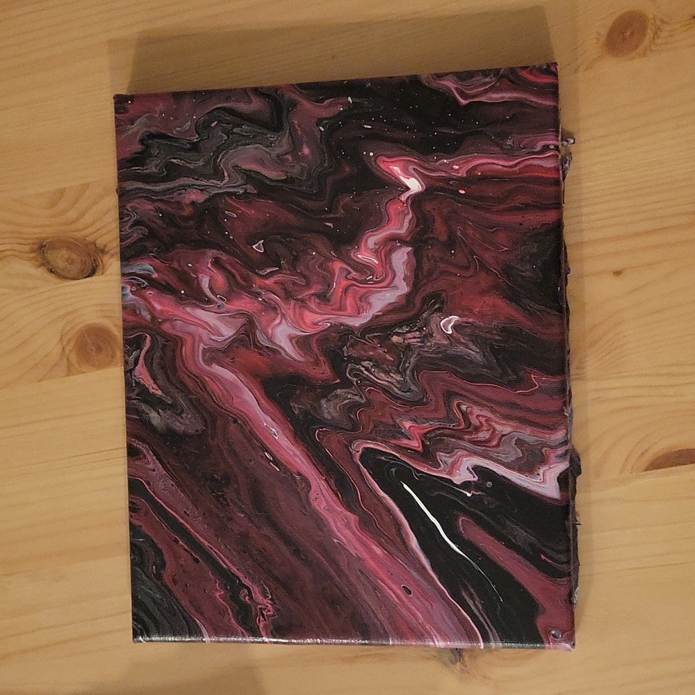 Handmade acrylic pour painting
